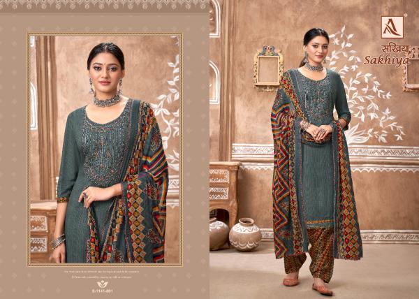 Alok Sakhiya 3 Festive Wear Viscose Designer Dress Material Collection